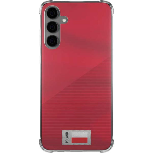 Poland Soccer Flag Galaxy S24 Plus Clear Case